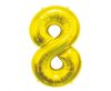 Nummer Gold, Gold Nummer 8 Folienballon 85 cm