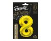 Nummer Gold, Gold Nummer 8 Folienballon 85 cm