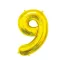 Nummer Gold, Gold Nummer 9 Folienballon 85 cm