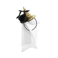 Halloween Veil Goldenes Stirnband mit Schleier