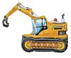 Fahrzeug Excavator 3D Bagger Folienballon 89 cm