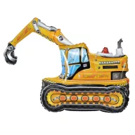 Fahrzeug Excavator 3D Bagger Folienballon 89 cm