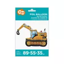 Fahrzeug Excavator 3D Bagger Folienballon 89 cm