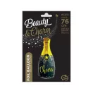 Feiern B&C Champagne Cheers Champagnerflasche Folienballon 76 cm