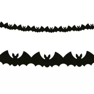 Halloween Bat Black Papier Girlande 300 cm