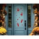 Halloween Bloody Traces Blutige Spuren Fensteraufkleber Set