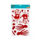 Halloween Bloody Traces Blutige Spuren Fensteraufkleber Set