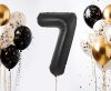Nummer B&C Matt Black Schwarzer Zahl 7 Folienballon 85 cm