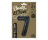 Nummer B&C Matt Black Schwarzer Zahl 7 Folienballon 85 cm