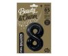 Nummer B&C Matt Black Schwarze Zahl 8 Folienballon 85 cm