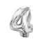 Nummer Silver Silberne Nummer 4 Folienballon 92 cm