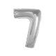 Nummer Silver Silberne Nummer 7 Folienballon 92 cm