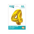 Nummer Gold Goldene Nummer 4 Folienballon 92 cm