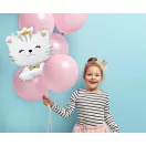Katze White Folienballon 49 cm