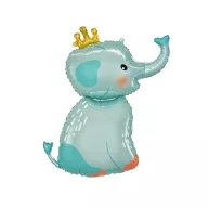 Elefant Elephant with Crown Folienballon 70 cm