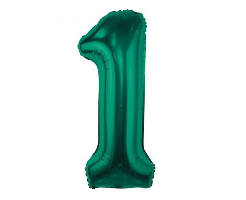 B&C Bottle Green, Grün Nummer 1 Folienballon 85 cm
