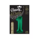 Nummer B&C Bottle Green Grüne Nummer 1 Folienballon 85 cm