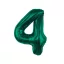 Nummer B&C Bottle Green Grüne Zahl 4 Folienballon 85 cm