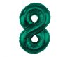 Nummer B&C Bottle Green Grüne Zahl 8 Folienballon 85 cm