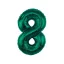 Nummer B&C Bottle Green Grüne Zahl 8 Folienballon 85 cm
