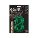 Nummer B&C Bottle Green Grüne Zahl 8 Folienballon 85 cm