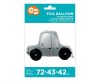Car 3D, Wagen Folienballon 72 cm