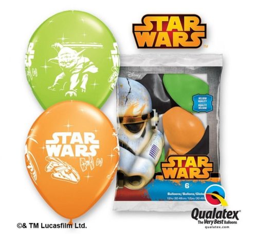 Star Wars Yoda Luftballons, 6 Stück 12 Zoll (30cm)