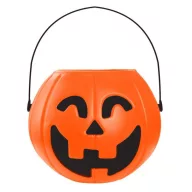Halloween Smile Kürbis Süßigkeitensammel Eimer 16x14 cm