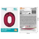 Nummer Red Rote Nummer 0 Folienballon 92 cm