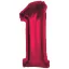 Nummer Red Rote Nummer 1 Folienballon 92 cm