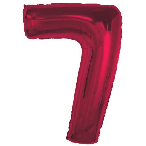 Nummer Red Rote Nummer 7 Folienballon 92 cm