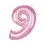 Nummer Light Pink Rosa Nummer 9 Folienballon 92 cm