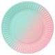 Farbe Ombre Pappteller 6 Stk. 18 cm