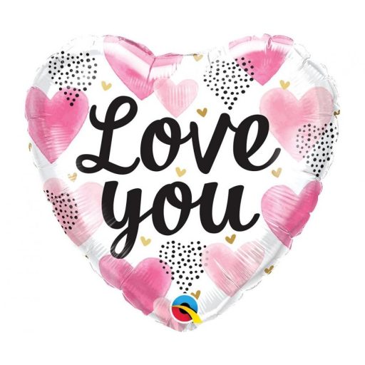 Liebe Hearts Folienballon 46 cm