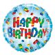 Happy Birthday Pads Folienballon 46 cm