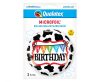 Geburtstag Happy Birthday Kuh, Folienballon 46 cm