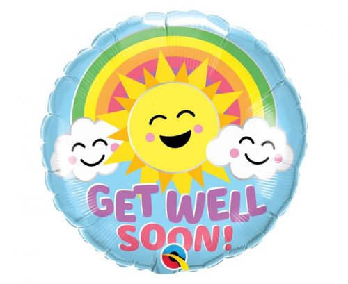 Get Well Soon Sunny Folienballon 46 cm