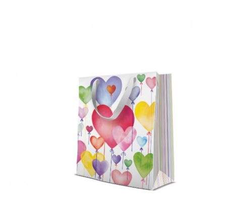 Ballon Lovely Papier Geschenktasche 20x25x10 cm