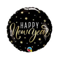Neujahr Happy New Year Stars Folienballon 46 cm