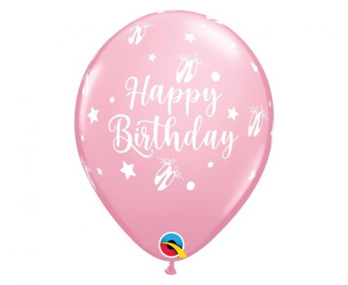 Geburtstag Pastellrosa Ballerina, Ballerina Ballon, 6er Pack 11 Zoll (28 cm)