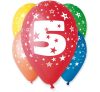 Happy Birthday 5 Star Ballon, Luftballon 5 Stück 12 inch (30cm)
