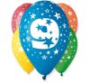 Geburtstag Happy Birthday 9 Star Ballon, 5 Stk 12 Zoll (30cm)