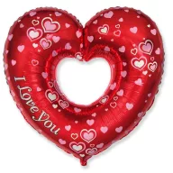 Liebe Fancy Herzfolienballon 86 cm (WP)
