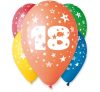Happy Birthday 18 Star Ballon, Luftballon 5 Stück 12 inch (30cm)