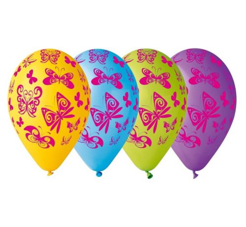 Butterflies, Schmetterling Ballon, Luftballon 5 Stück 12 Zoll (30cm)