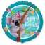 Koala Party Happy Birthday Folienballon 46 cm (ohne Verpackung)