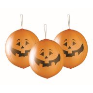   Halloween Pumpkin Kürbisballon, 3er-Set mit Band, 18 Zoll (45 cm)