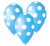 Sky Blue Dots, Blau Ballon, Luftballon 5 Stück 12 Zoll (30 cm)