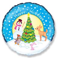 Weihnachten Holiday i Folienballon 48 cm