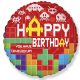 Lego Muster Happy Birthday Bricks Folienballon 48 cm